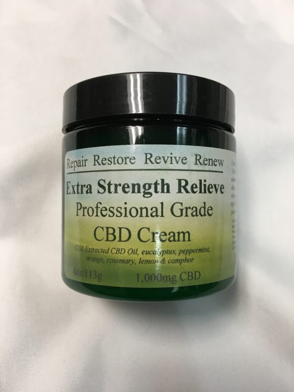 Extra Strength CBD Pain Relief Cream 1000mg strength 4 oz